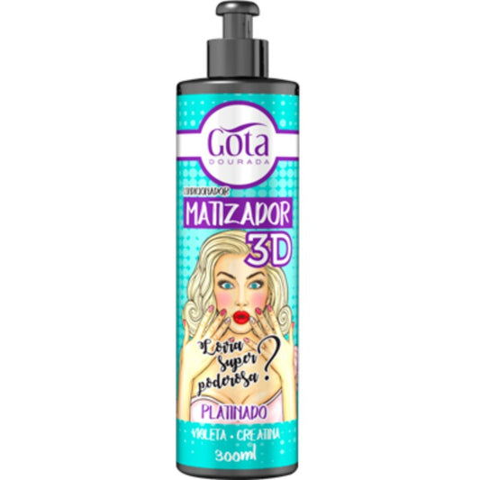 GOTA DOURADA MATIZADOR 3D - PLATINADO 300ML