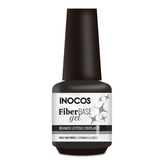 INOCOS FIBER GEL BRANCO LEITOSO CINTILANTE,15ML