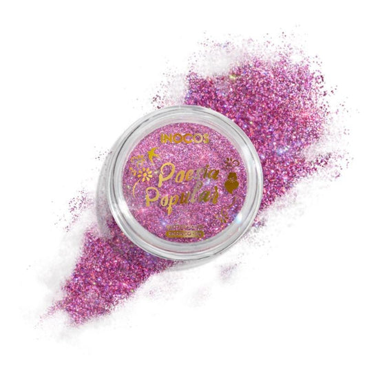 GLITTER SOLTO 2 EM 1 POESIA POPULAR ROSA HOLO  3GR