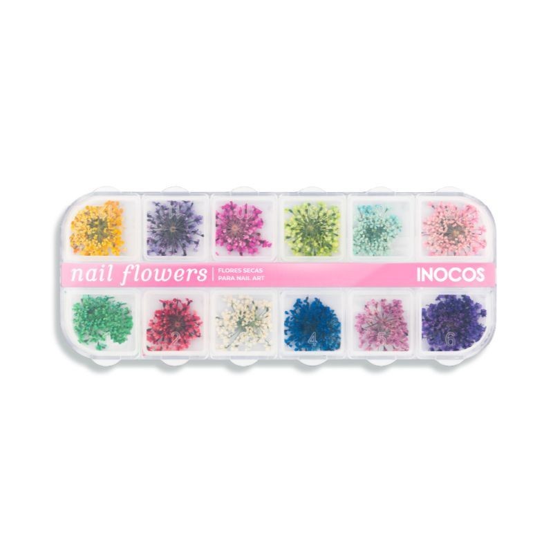 NAIL FLOWERS - FLORES SECAS NAIL ART 