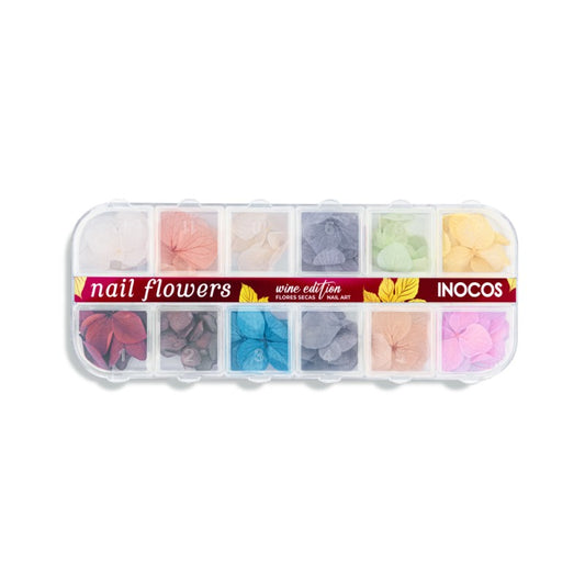NAIL FLOWERS WINE EDITION - FLORES SECAS NAIL ART 