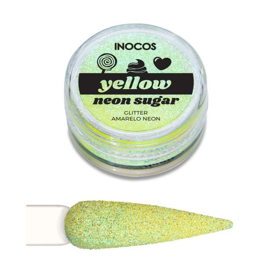 PÓ GLITTER NEON SUGAR YELLOW  3GR