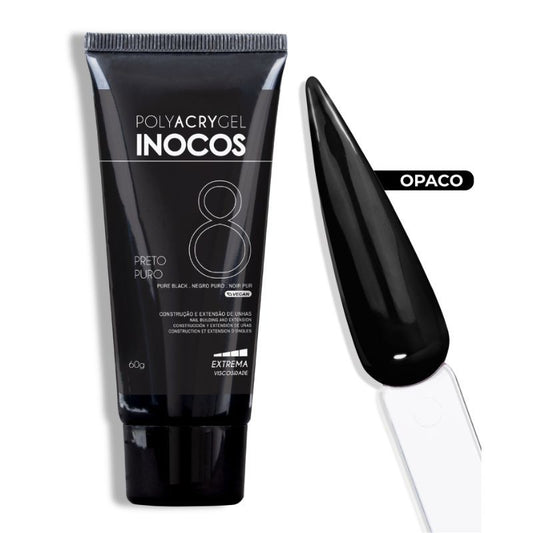  POLYACRYGEL BISNAGA 8 PRETO PURO 60GR