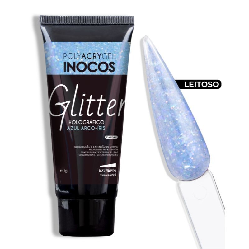  POLYACRYGEL BISNAGA CHÁ ROSINHA GLITTER 60GR