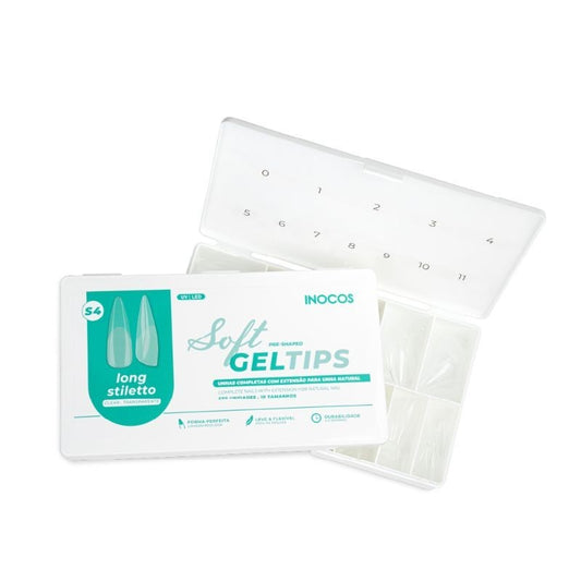 INOCOS SOFT GEL TIPS LONG STILETTO (S4) 