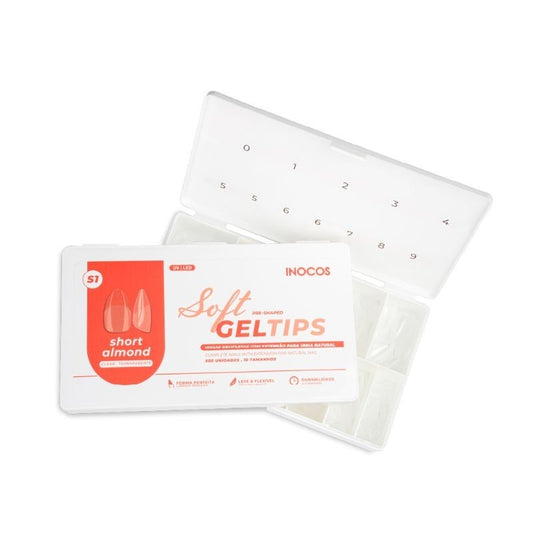 INOCOS SOFT GEL TIPS SHORT ALMOND (S1) 