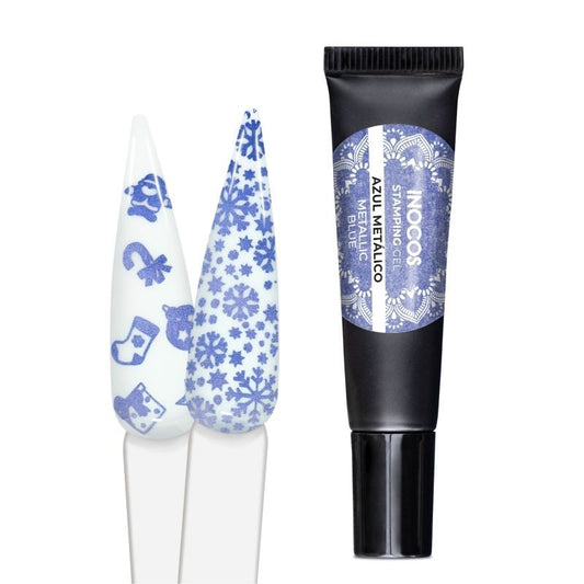 STAMPING GEL AZUL  METÁLICO 8ML      