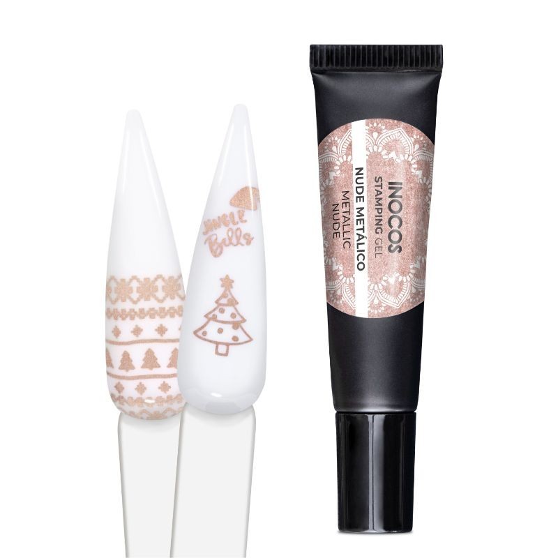 STAMPING GEL NUDE METÁLICO 8ML      