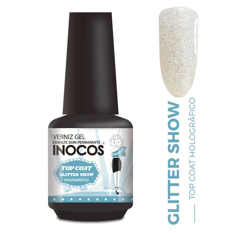  TOP COAT GLITTER SHOW HOLOGRÁFICO 15ML