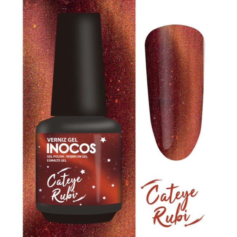 INOCOS VERNIZ GEL CATEYE RUBI,15ML