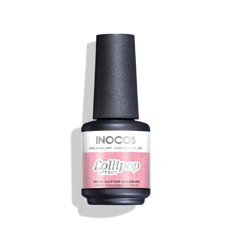 VERNIZ GEL LP1 EFEITO LOLLIPOP ROSA 15ML