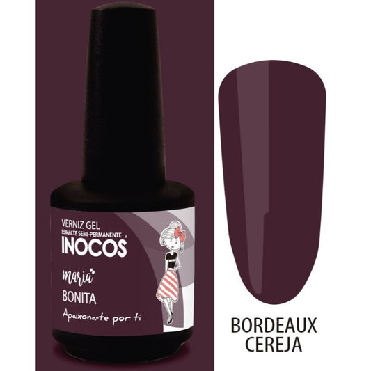 VERNIZ GEL MARIA BONITA BORDEAUX CEREJA 15ML 