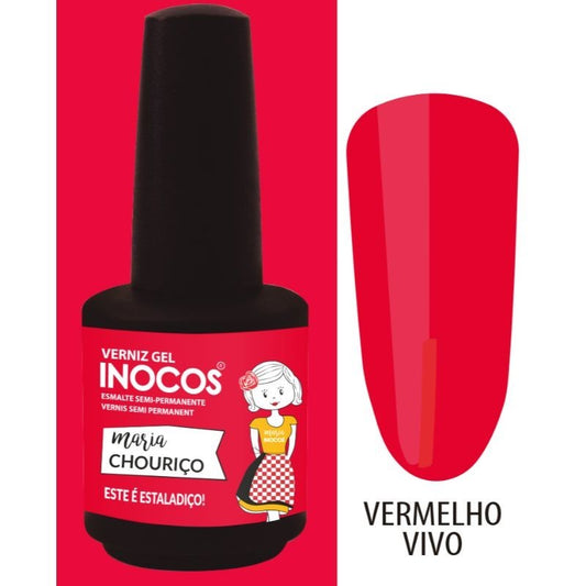 VERNIZ GEL MARIA CHOURIÇO VERMELHO VIVO 15ML 