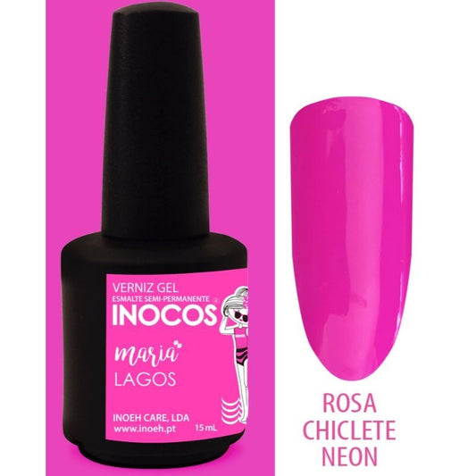 VERNIZ GEL MARIA LAGOS ROSA CHICLETE NEON 15ML 