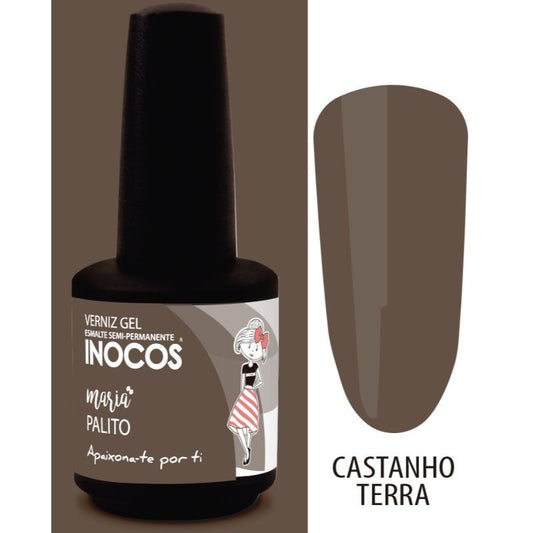 VERNIZ GEL MARIA PALITO CASTANHO TERRA 15ML