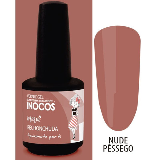VERNIZ GEL MARIA RECHONCHUDA NUDE PÊSSEGO 15ML 