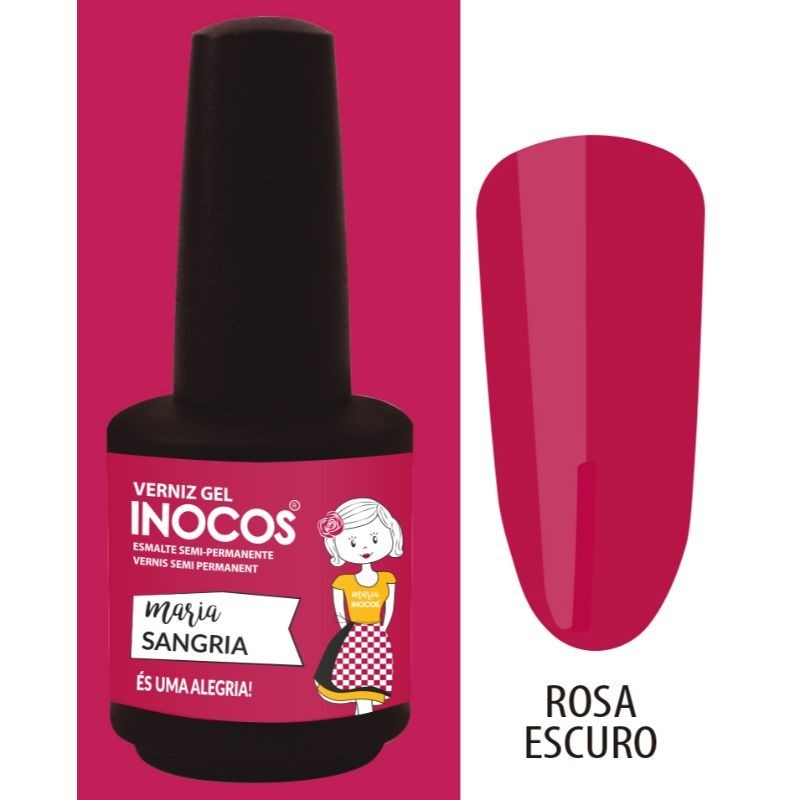 VERNIZ GEL MARIA SANGRIA ROSA ESCURO 15ML 
