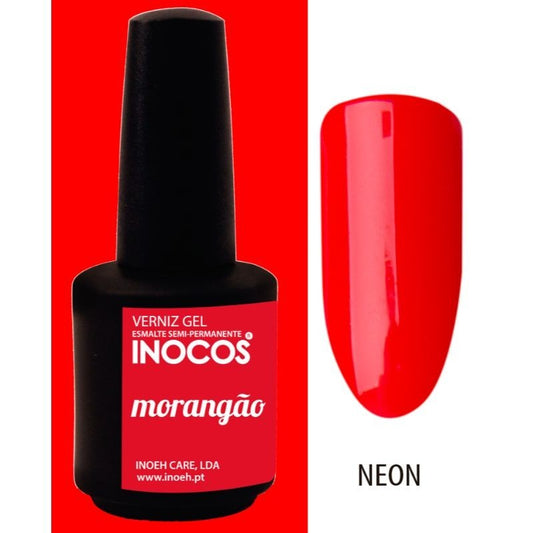 VERNIZ GEL MORANGÃO 15ML -VERMELHO NEON