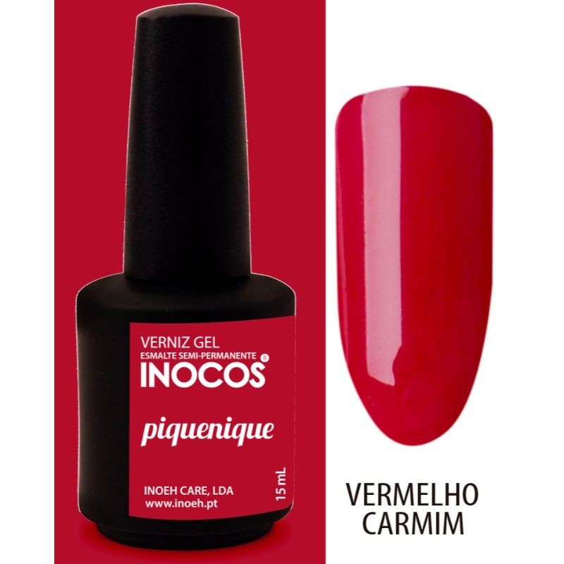 VERNIZ GEL PIQUENIQUE 15ML - VERMELHO