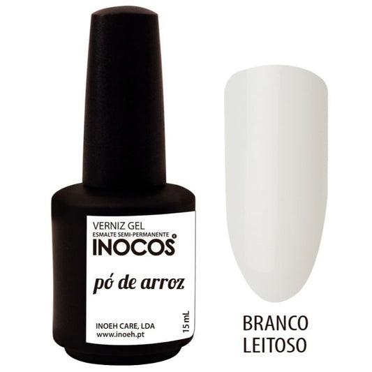 VERNIZ GEL PÓ DE ARROZ 15ML - 'BRANCO LEITOSO'