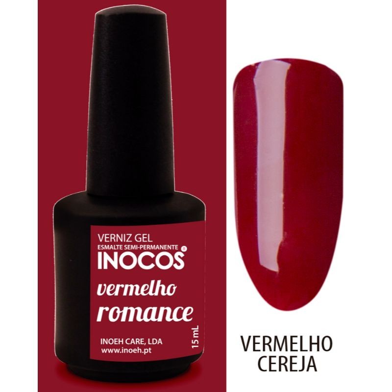 VERNIZ GEL ROMANCE 15ML - VERMELHO CEREJA