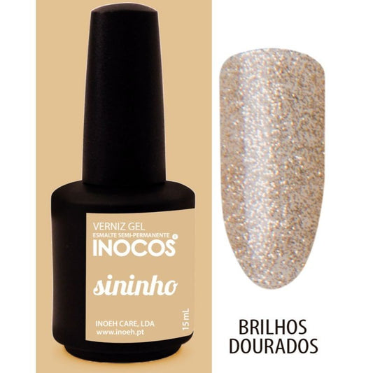 VERNIZ GEL SININHO - BRILHOS DOURADOS