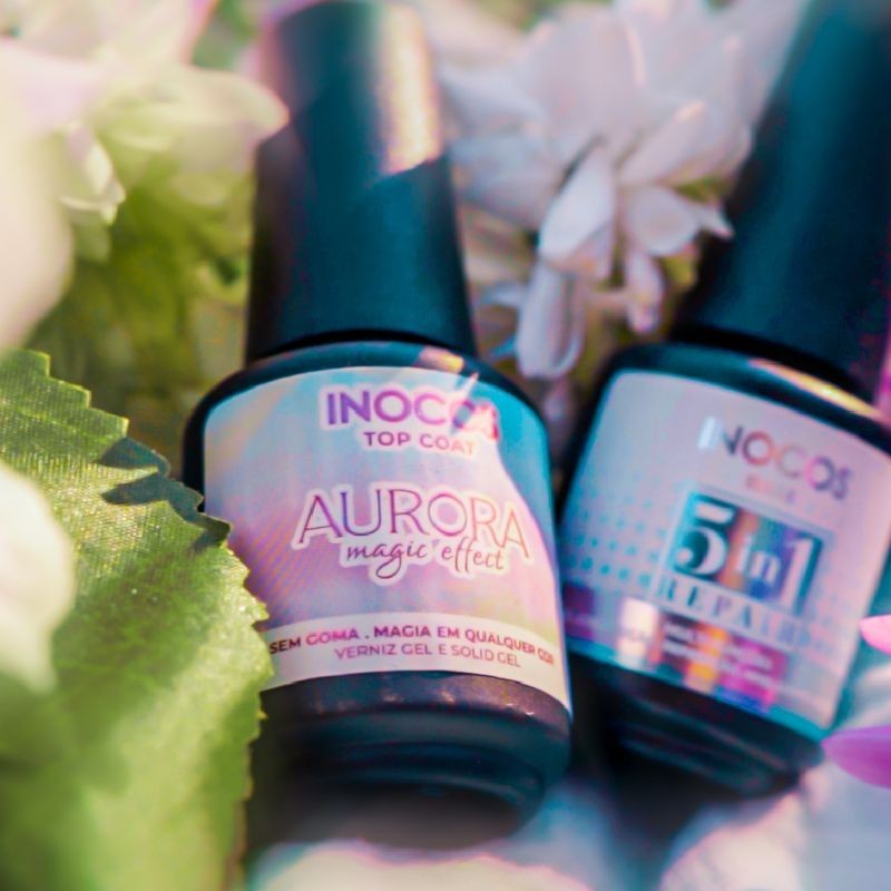 INOCOS VERNIZ GEL TOP COAT AURORA MAGIC EFFECT  15ML