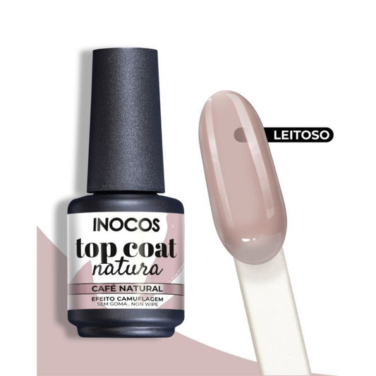 VERNIZ GEL TOP COAT CAFÉ  NATURAL 15ML 