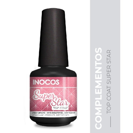 INOCOS VERNIZ GEL TOP COAT SUPER STAR,15ML