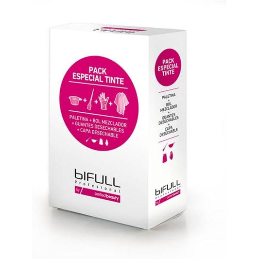 BIFULL PACK ESPECIAL TINTA (1 BOL, 1 CAPA DESCARTÁVEL, 1 TRINCHA E DOS LUVAS DESCARTÁVEIS)