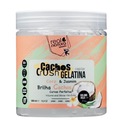 REAL NATURA GELATINA CRUSH COCO & JASMIM 500ML