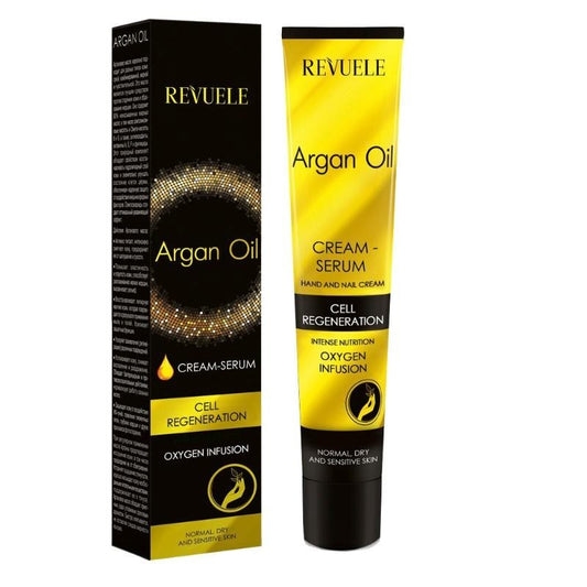 REVUELE ARGAN OIL HAND&NAIL CREAM-SERUM CELL REGENERATOIN