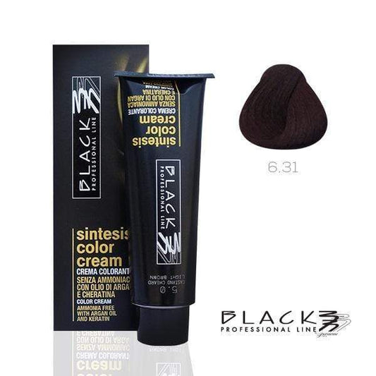 BLACK SINTESIS ARGAN TINTA S/ AMONIACO 6.31 - 100ML